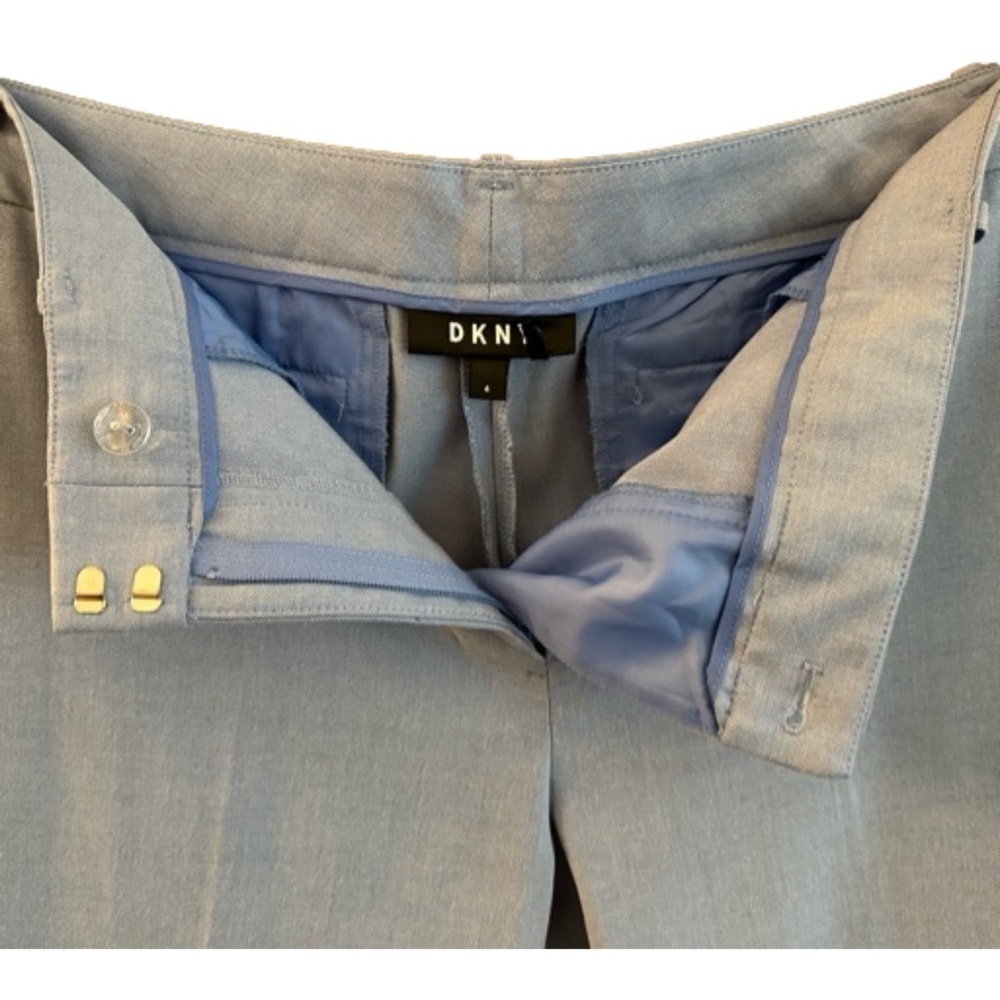 EUC DKNY Light Blue Straight Leg Trousers Size 4 - Picture 7 of 9